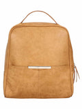 Classic Textured Leatherite Backpack