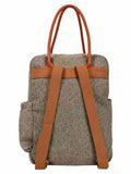 Classic Shaded Canvas & PU Backpack