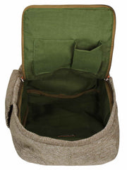 Classic Shaded Canvas & PU Backpack
