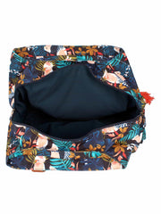 Modish Digital Printed Canvas & PU Shoulder Bag