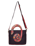 Modish Cotton Canvas & Leather Satchel Bag