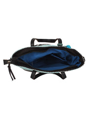 Geomat Jacquard & PU Shoulder Bag