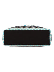 Geomat Jacquard & PU Shoulder Bag