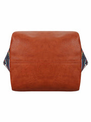Modish Digital Printed Canvas & PU Sling Bag