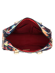 Modish Digital Printed Poly Canvas And PU Hand Bag
