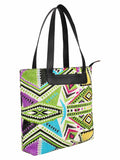 Geomat Acrylic Jacquard & PU Shoulder Bag