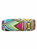 Geomat Acrylic Jacquard & PU Shoulder Bag