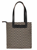 Geomat Acrylic Jacquard & PU Shoulder Bag