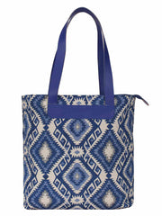 Geomat Acrylic Jacquard & PU Shoulder Bag