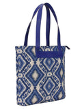 Geomat Acrylic Jacquard & PU Shoulder Bag