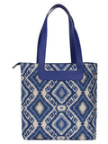 Geomat Acrylic Jacquard & PU Shoulder Bag