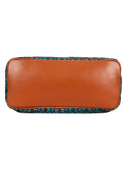 Geomat Digital Printed Canvas & PU Hand Bag