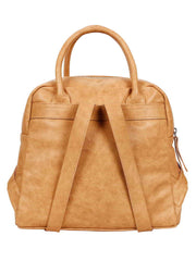 Classic Textured Leatherite Backpack