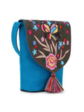 Canvas Embroidered Sling Bag