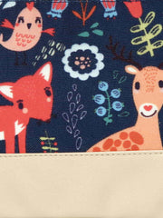 Modish Polyester & PU Quirky Cosmetic Vanity Bag