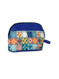 Geomat Polyester & PU Graphic Cosmetic Vanity Bag