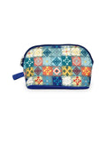 Geomat Polyester & PU Graphic Cosmetic Vanity Bag