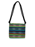 Streak Canvas Jacquard Striped Sling Bag