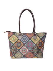 Mandala Digital Printed Canvas Tote Bag