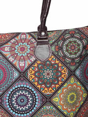 Mandala Digital Printed Canvas Tote Bag