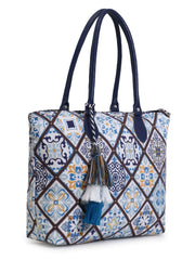 Mandala Digital Printed Canvas Tote Bag