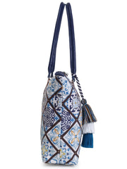 Mandala Digital Printed Canvas Tote Bag