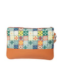 Geomat Polyester PU Graphic Cosmetic Vanity Bag