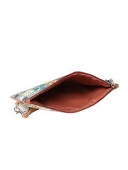 Geomat Polyester PU Graphic Cosmetic Vanity Bag