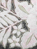 Canvas & Leatherette Floral Embroidered Sling Bag