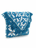 Gaper Medallion Embellished Cotton Jacquard Sling Bag