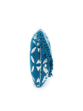 Gaper Medallion Embellished Cotton Jacquard Sling Bag