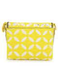 Gaper Medallion Embellished Cotton Jacquard Sling Bag