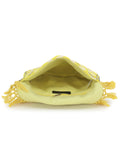 Gaper Medallion Embellished Cotton Jacquard Sling Bag