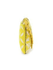 Gaper Medallion Embellished Cotton Jacquard Sling Bag
