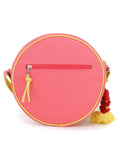 Verdant Floral Embroidered Cotton Canvas  Sling Bag