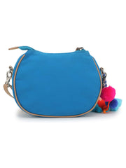 Verdant Floral Embroidered Cotton Canvas & Leatherette Sling Bag