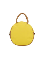 Verdant Floral Embroidered Cotton Canvas & Leatherette Sling Bag