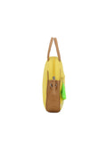 Verdant Floral Embroidered Cotton Canvas & Leatherette Sling Bag