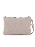 Cotton Canvas Embroidered Smart Casual Vanity Bag