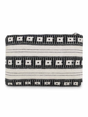 Cotton Canvas Striped Vanity Bag