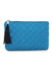 Polyester Solid Geometric Vanity Bag (Set of 3)