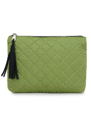 Polyester Solid Geometric Vanity Bag (Set of 3)