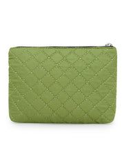 Polyester Solid Geometric Vanity Bag (Set of 3)