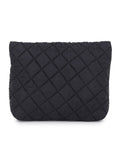 Polyester Quilted Smart Casual Vanity Bag (Set Of 3)