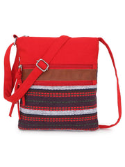 Striped Cotton Dari Sling Bag