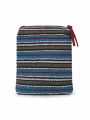Geomat Acrylic & Canvas Striped Sling Bag