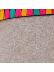 Cotton Canvas Solid Vanity Bag
