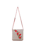 Canvas Embroidered Sling Bag