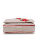 Canvas Embroidered Sling Bag