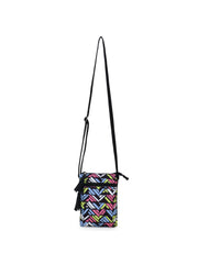 Canvas Chevron Printed Sling Bag